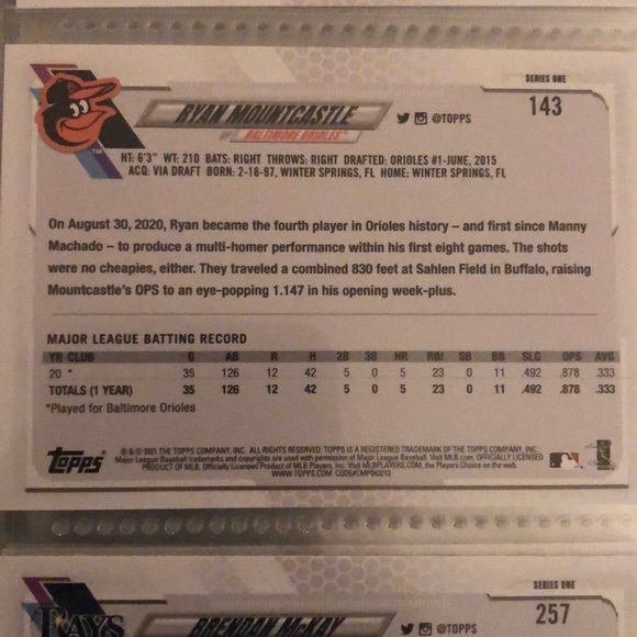 Ryan MountCastle Rookie Card - Picture 2 of 2